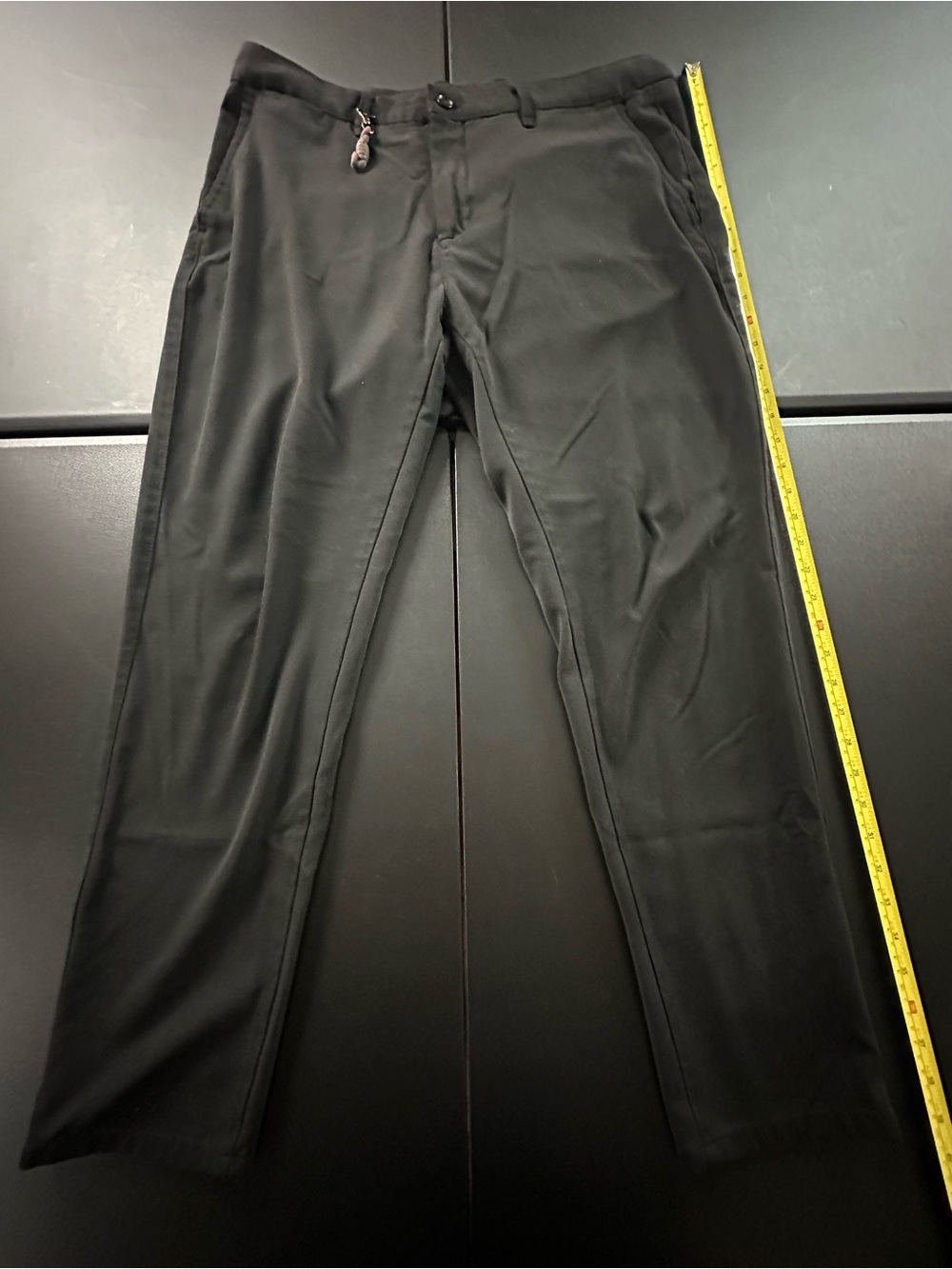 Zara Men's Black Dress Pants - Straight Fit